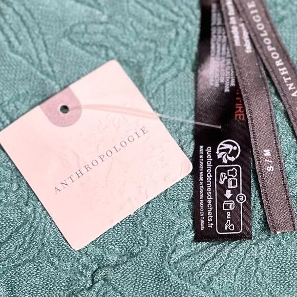 Anthropologie The Hannah Seamless Textured Tank in Blue Green Floral. S/M. NWT! - Picture 9 of 16